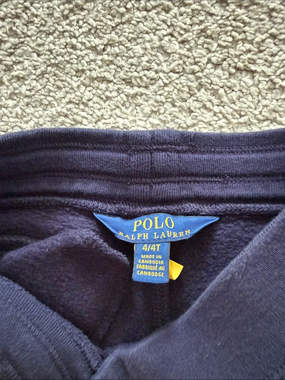 Ralph Lauren Navy Sweat Joggers with Red Pony